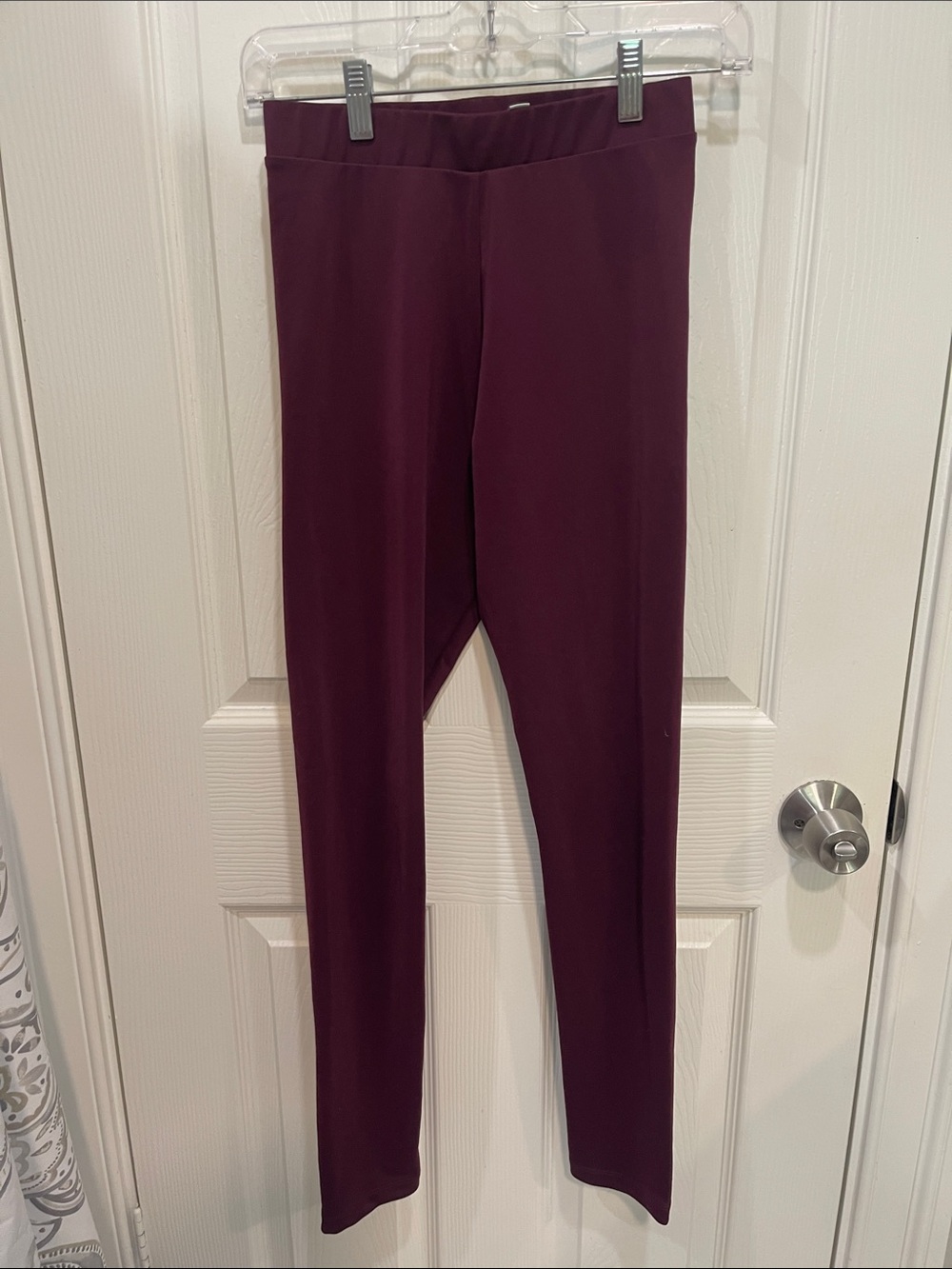 adidas Women's Ponte Leggings in Deep Burgundy size Small